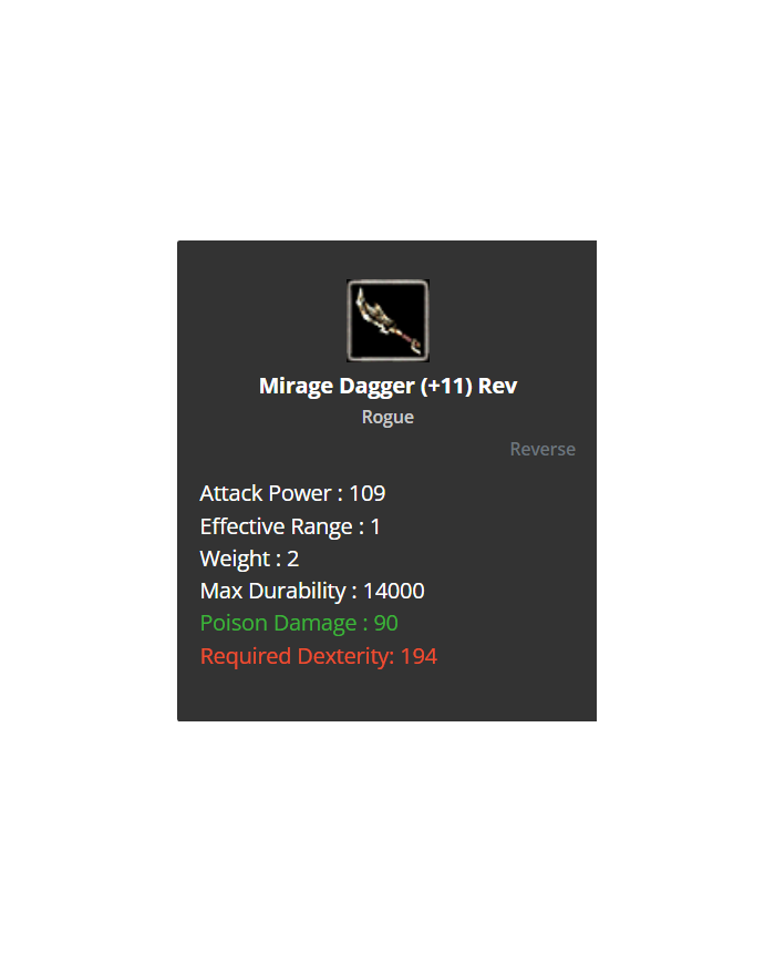 mirage dagger reb 11 