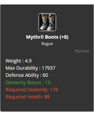 +8  MYTHRİL SET 