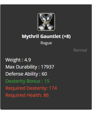 +8  MYTHRİL SET 