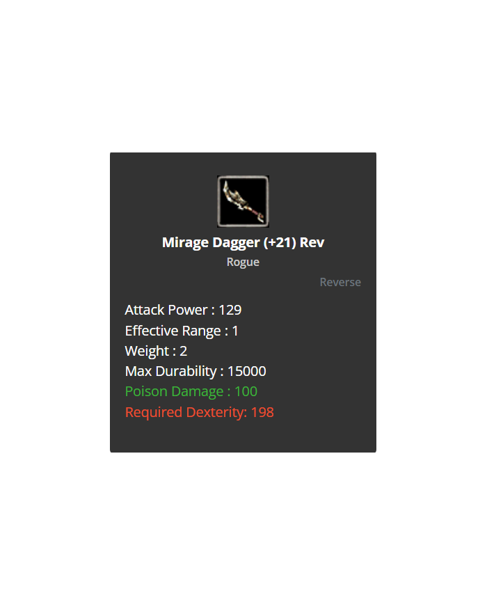 +10 Mirage Dagger