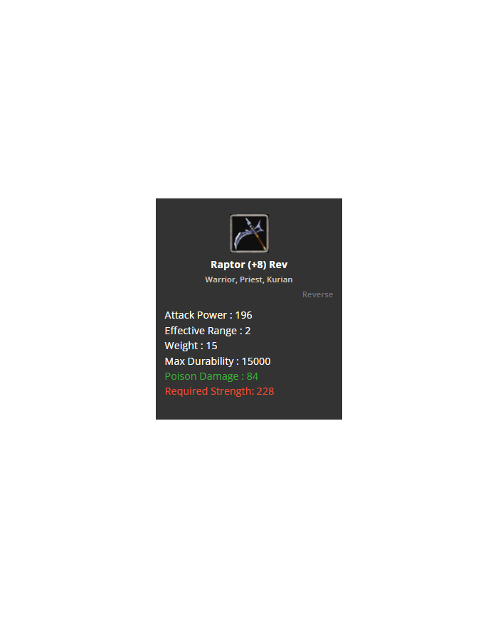 Raptor Reb +8