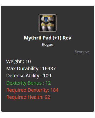 +1 reb mythrill set/+0 coc