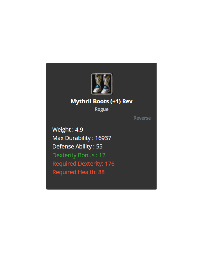 +1 reb mythrill set/+0 coc