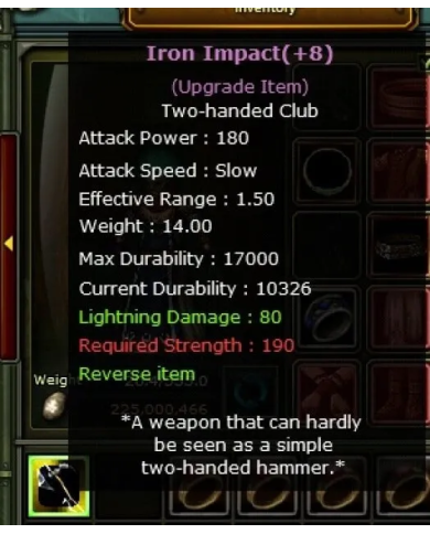 +8 iron impack no reb