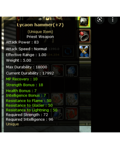priest itemleri