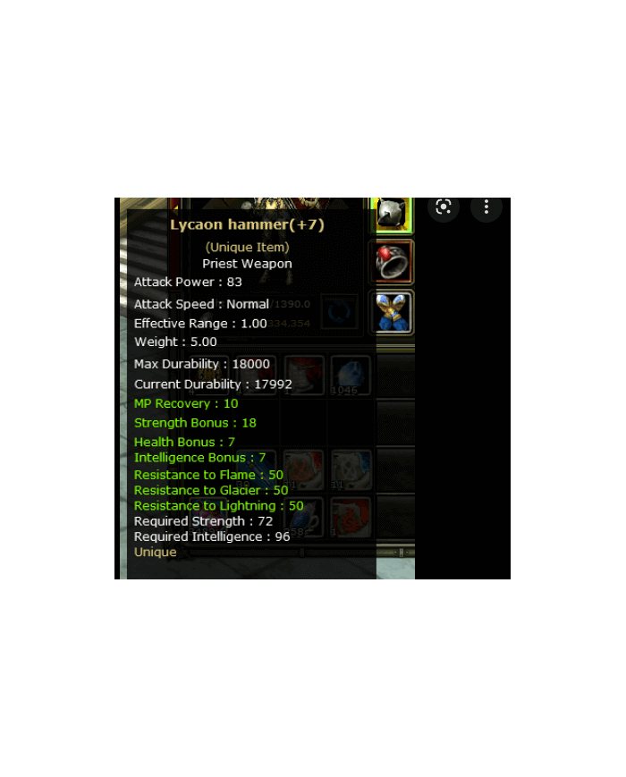 priest itemleri