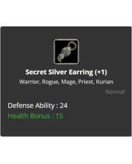 Secret Silver Earring
 +-1